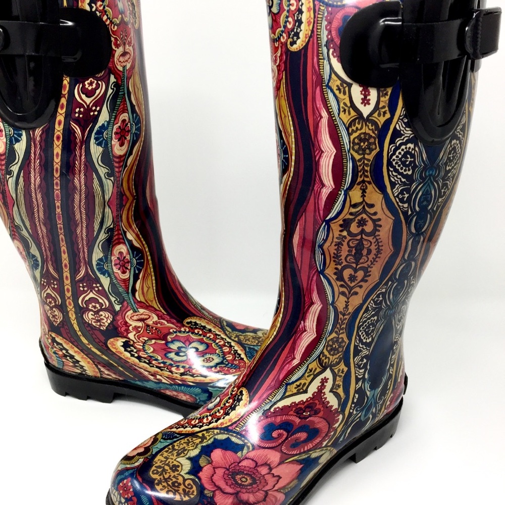 🏅HP🎉 ☔️Rain Boots 🌹🖤NEW IN BOX - Picture 5 of 8